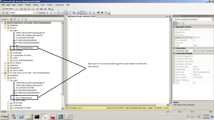 Connect With windows authentication Between 2 SQL Instance in 2 PC in ...