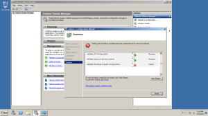 Clutser validation Error