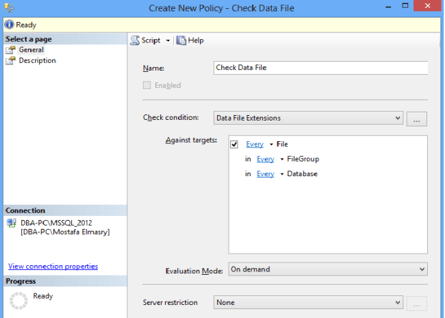 Check Data File Policy