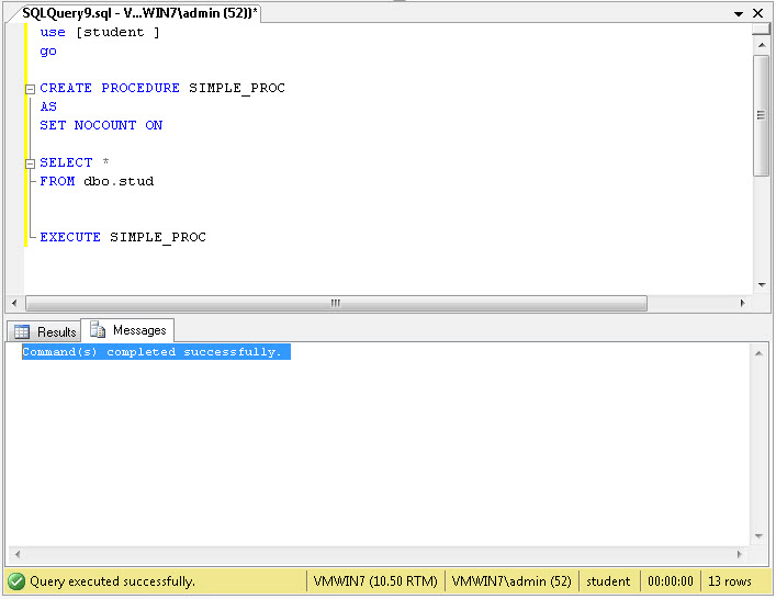 Command Completed Successfully