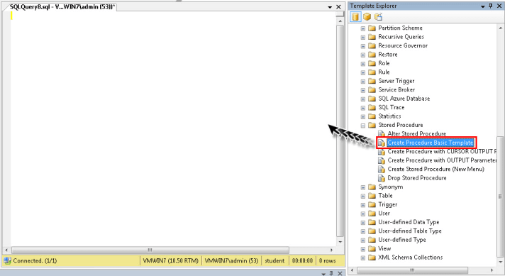 Create Procedure Basic Template
