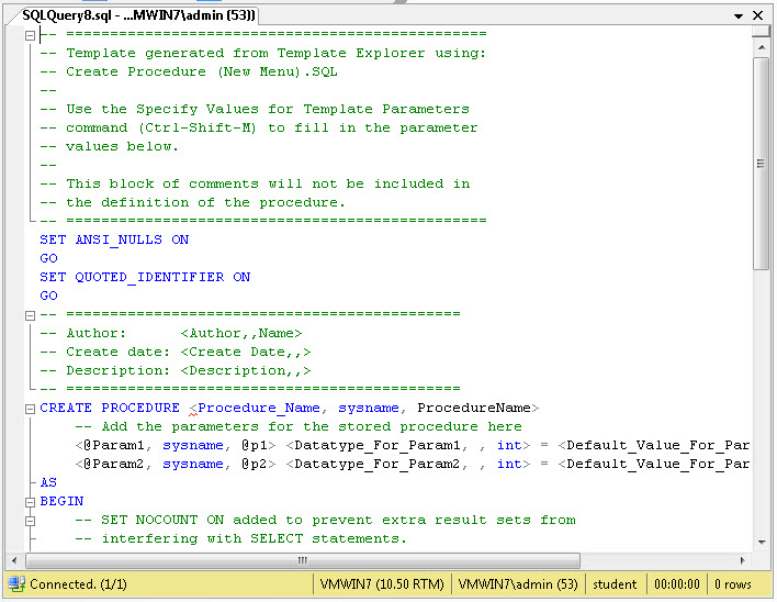 Creating System Stored Procedure