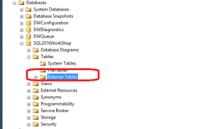 Excternal Tables